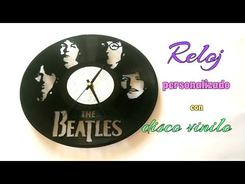 Diseña y construye un reloj de pared con discos de vinilo: Un toque vintage y musical para tu hogar