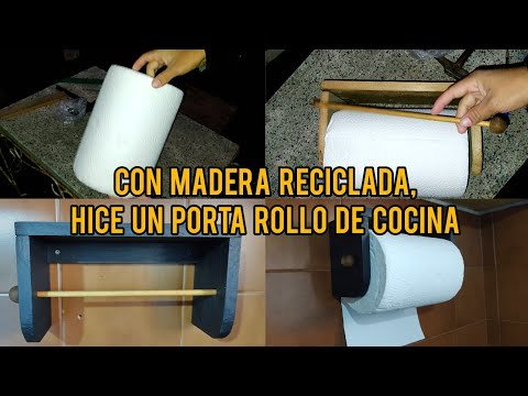 Construye un soporte para papel de cocina montado en la pared: Un acceso fácil y práctico