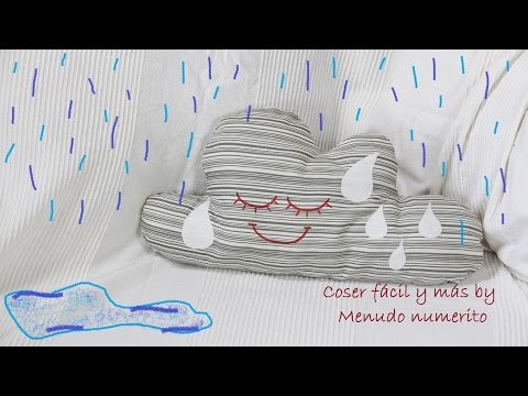 Bricolaje textil creativo: Cómo coser un cojín en forma de nube para decorar la habitación de los niños