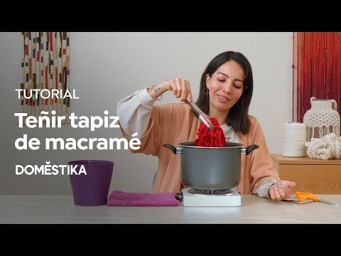 Reciclaje textil: Haz un tapiz de macramé con retales de tela en colores tierra y texturas variadas