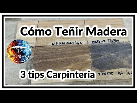 como teñir madera de colores