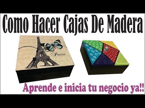 Crea tus propias cajitas de madera: tutorial paso a paso