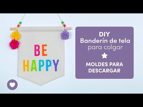 Bricolaje textil para principiantes: Cómo coser una colorida banderola de tela