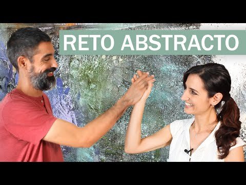 Arte reciclado: Pinta una obra abstracta en lienzo utilizando papel de periódico y acrílicos en colores vibrantes