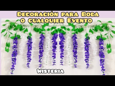 Cómo hacer una cortina de flores para decorar eventos de primavera