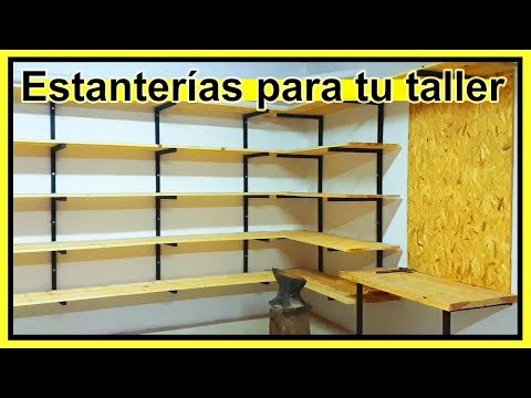 Diseña y construye una estantería flotante con tuberías de metal y tablas de madera: Agrega un toque industrial a tu espacio