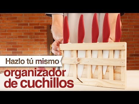 Crea un organizador de cuchillos magnético para tener tus herramientas de corte siempre a mano