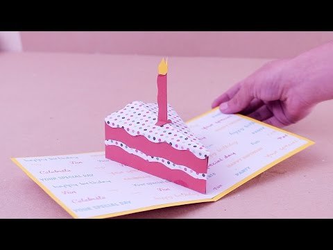 Ideas creativas para invitaciones de fiestas de cumpleaños: Crea tarjetas en forma de pastel