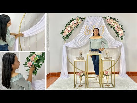 Construye tu propio arco de flores para ceremonias de boda encantadoras