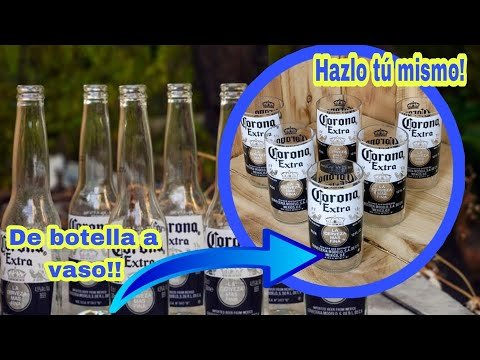 Cortar botellas de vidrio: Crea tus propios vasos personalizados