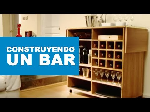 Construye un bar en casa con una encimera de hormigón y estantes iluminados: Un proyecto sofisticado para los amantes de los cócteles