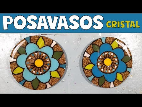 Decoración de mesas de Navidad: Posavasos de corcho personalizados con motivos festivos