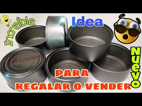 Organización práctica: Construye un joyero con latas de conserva decoradas en tonos metálicos