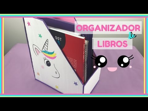 Organización en el hogar: Cómo hacer un organizador de libros con cajas de cartón recicladas